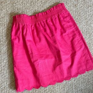 J. Crew Vibrant Pink Mini Skirt